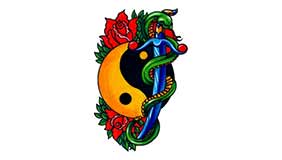 Foto tatuaje de Yin yang