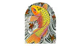 Foto tatuaje de Peces dorados