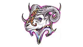 Foto tatuaje de Aries (Zodiaco)