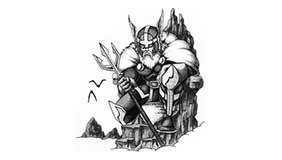 Foto tatuaje de Vikingo