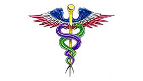 Foto de tatuaje de Caduceo Foto de tatuaje de Caduceo