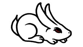 Foto tatuaje de Conejo blanco
