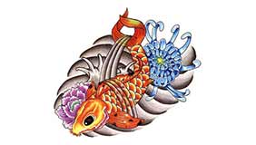 Foto de tatuaje de Peces dorados