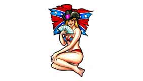Foto de tatuaje de Bandera confederada