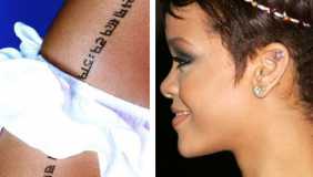 Foto tatuaje de Rihanna