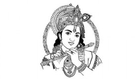 Foto tatuaje de Krishna